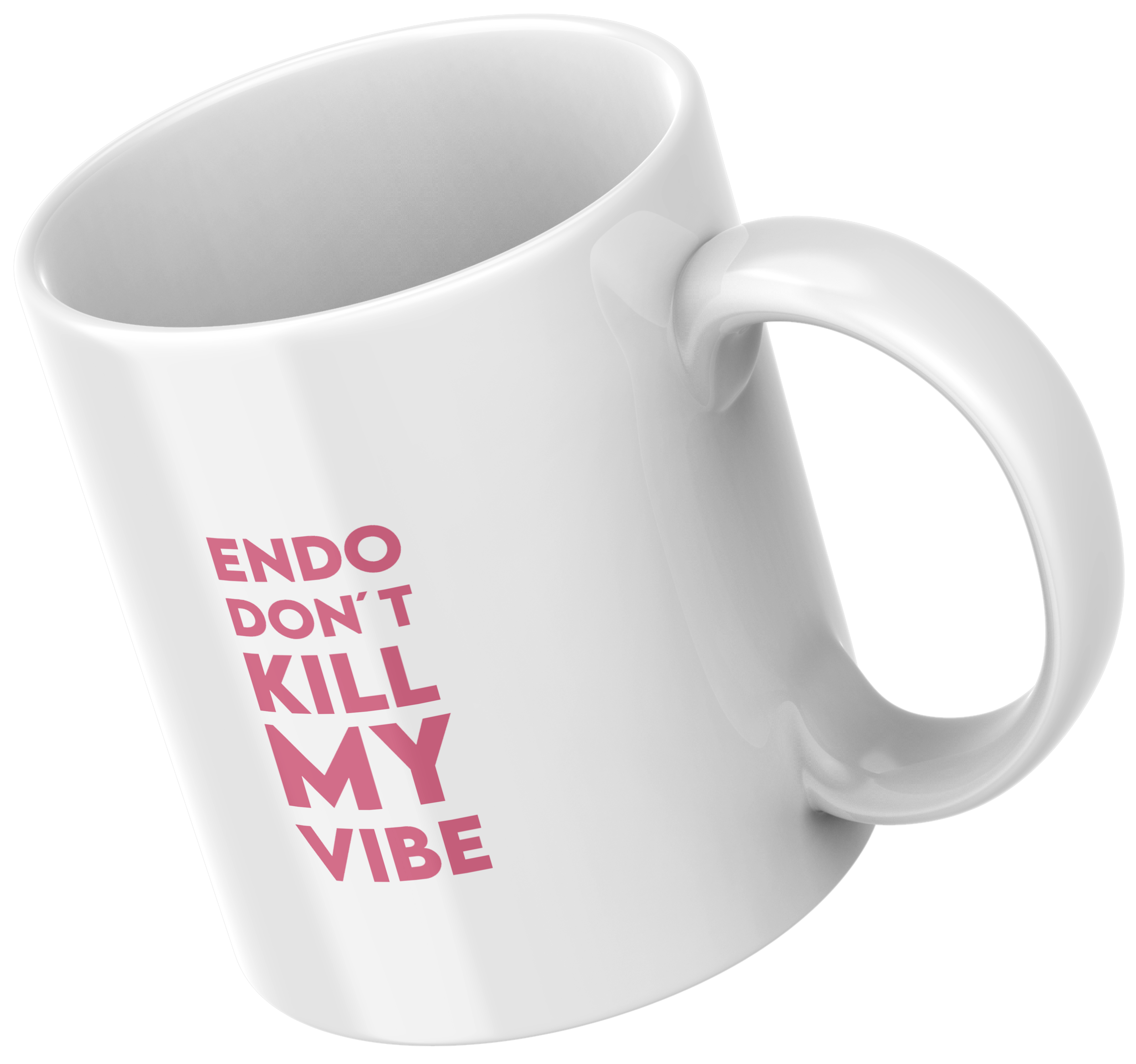 White mug "Endo don´t kill my vibe"